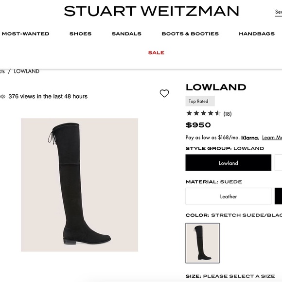 SOLD ON DEPOP | STUART WEITZMAN LOWLAND KNEE HIGH BOOT - Picture 4 of 4